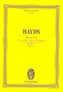 Streichquartett C-Dur op.9,1 Hob.III:19&nbsp;&nbsp;für Streichquartett&nbsp;&nbsp;Studienpartitur