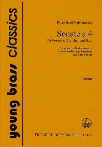 Sonate a 4 für posaune, Streicher und Bc&nbsp;&nbsp;Partitur&nbsp;&nbsp;