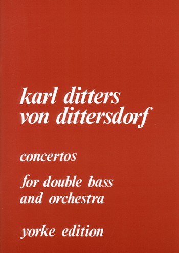 Concertos for double bass and  orchestra for double bass and piano  