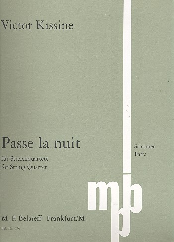 Passe la nuit  für Streichquartett  Stimmen (1992)