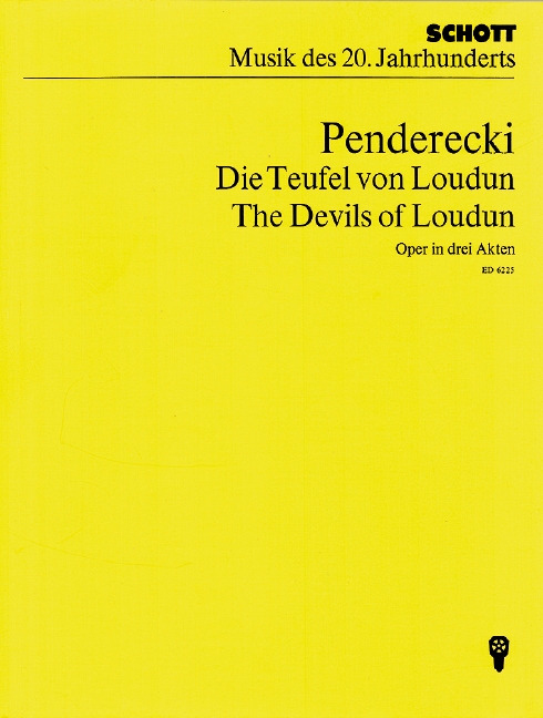 Die Teufel von Loudun  Oper in 3 Akten  Studienpartitur