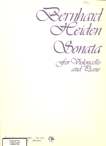 Sonata  for violoncello and piano  