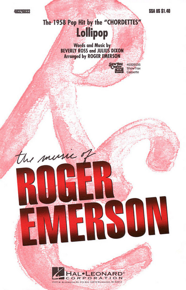 Lollipop for female chours (SSA)&nbsp;&nbsp;and piano&nbsp;&nbsp;score