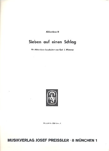 Sieben auf einen Schlag Band 1&nbsp;&nbsp;für Akkordeon&nbsp;&nbsp;Akkordeon 2