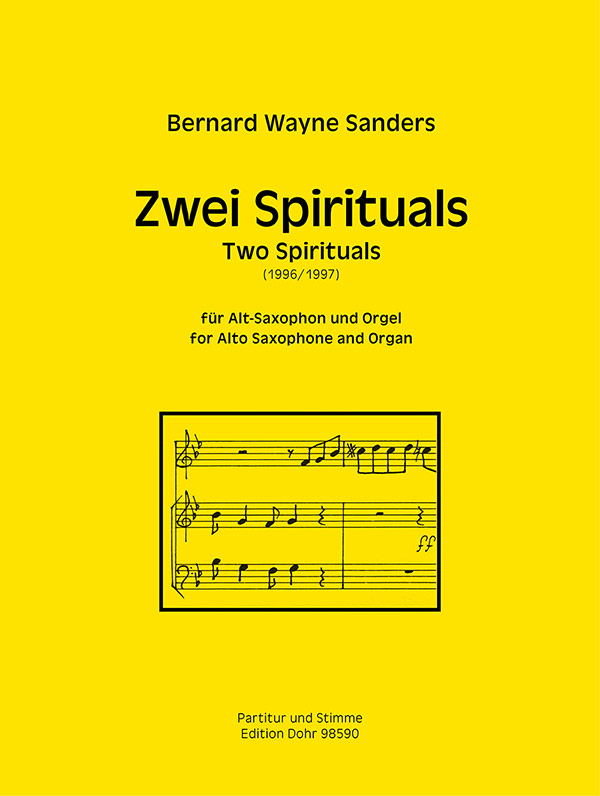 2 Spirituals &nbsp;&nbsp;für Altsaxophon und Orgel&nbsp;&nbsp;