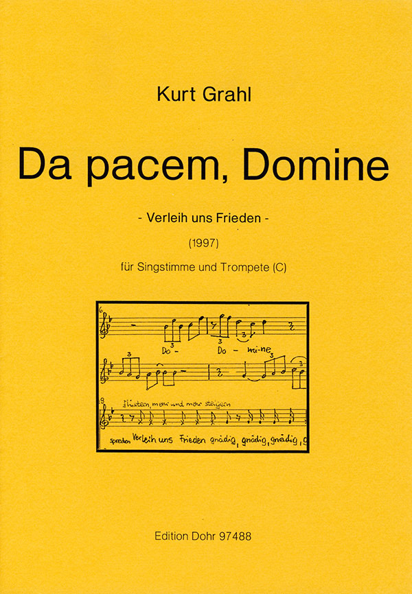 Da pacem domine für Singstimme  und Trompete in C  