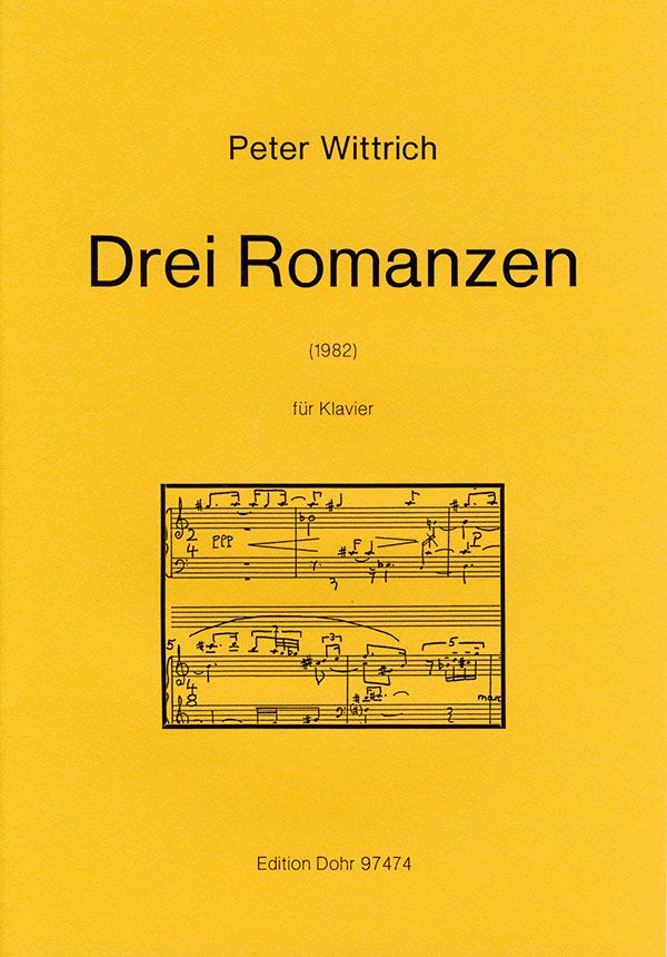 3 Romanzen (1982)  für Klavier  