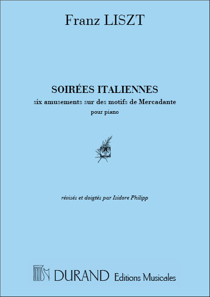 Soirées italiennes 6 amusements&nbsp;&nbsp;pour piano&nbsp;&nbsp;