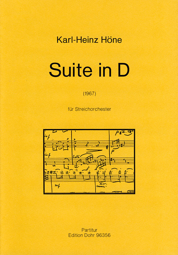 Suite in D (1967)&nbsp;&nbsp;für Streichorchester&nbsp;&nbsp;Partitur