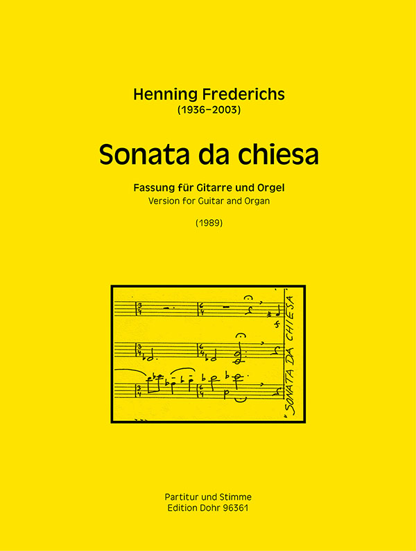 Sonata da chiesa  für Gitarre und Orgel  Partitur und Stimme