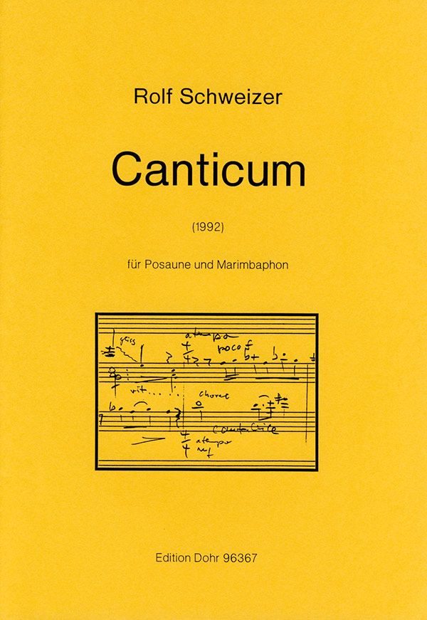 Canticum für Posaune und  Marimbaphon (1992)  