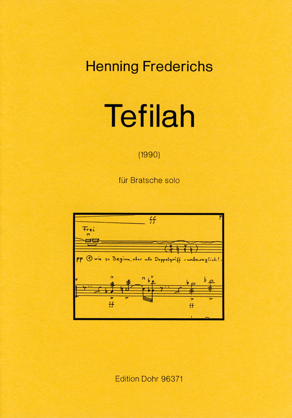 Tefilah (1990)  für Viola solo  