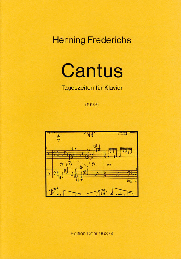Cantus (1993) 4 Tageszeiten  für Klavier  