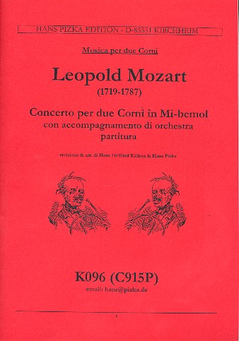 Konzert Es-Dur für 2 Hörner  und Streichorchester  Partitur