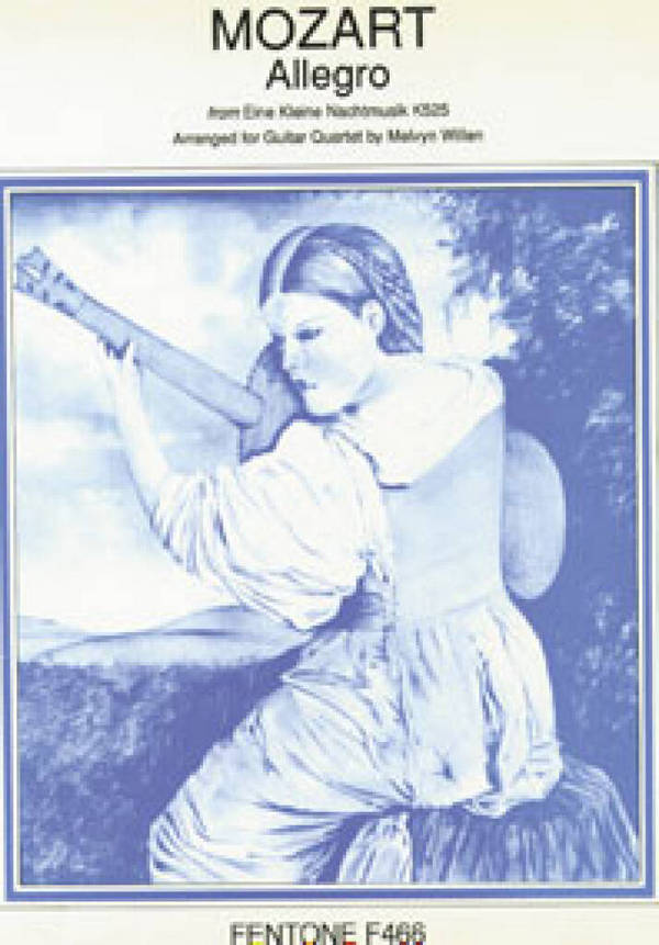 Allegro aus eine kleine Nachtmusik KV525  für Gitarrenquartett  Partitur und Stimmen