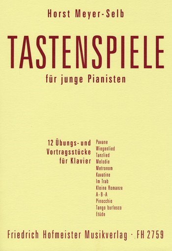 Tastenspiele für junge Pianisten  für Klavier  