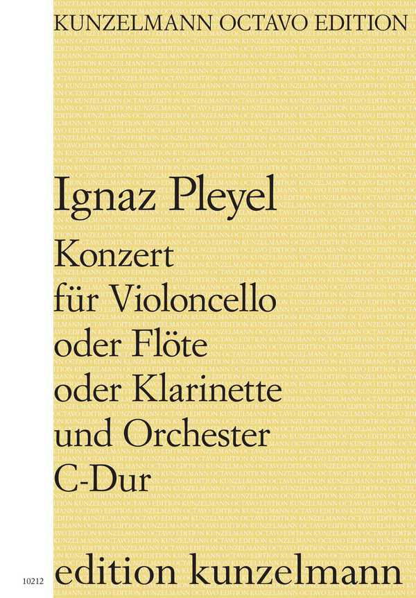 Konzert C-Dur&nbsp;&nbsp;für Violoncello (Flöte, Klarinette) und Orchester&nbsp;&nbsp;Partitur