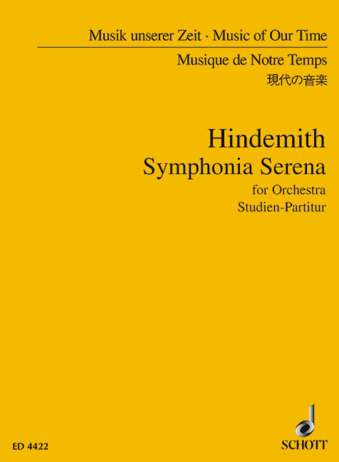 Symphonia Serena&nbsp;&nbsp;für Orchester&nbsp;&nbsp;Studienpartitur