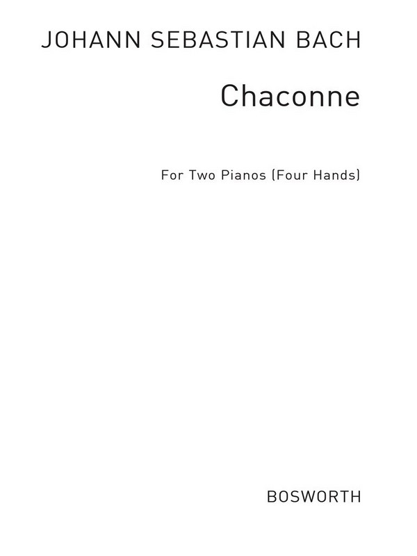 Chaconne d minor  for 2 pianos 4 hands  Verlagskopie