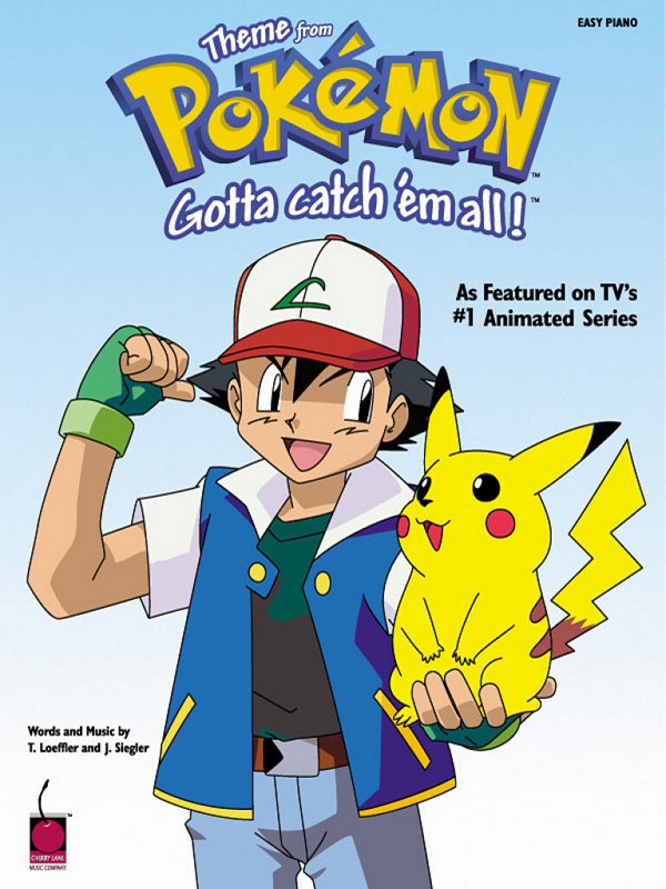 Pokemon Theme &nbsp;&nbsp;for easy piano (with text)&nbsp;&nbsp;