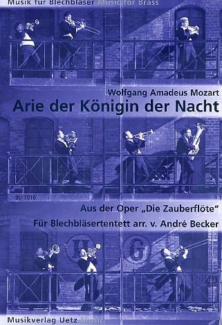 Arie der Königin der Nacht aus&nbsp;&nbsp;Die Zauberflöte für 10 Blechbläser&nbsp;&nbsp;Partitur und 21 Stimmen
