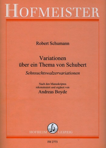 Variationen über ein Thema von Schubert&nbsp;&nbsp;für Klavier&nbsp;&nbsp;
