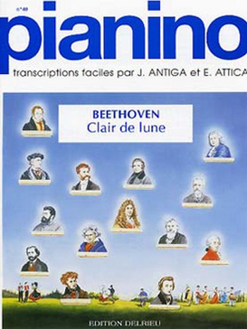 CLAIR DE LUNE DE LA SONATE OP.27&nbsp;&nbsp;POUR PIANO (TRES FACILE)&nbsp;&nbsp;ANTIGA, J., ARR.