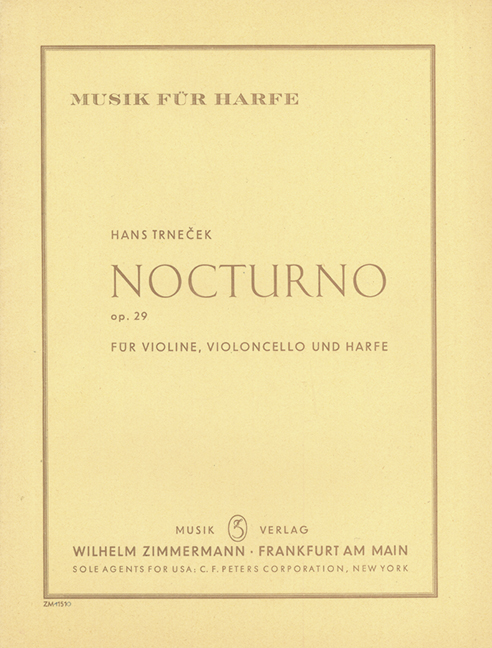Nocturno op.29&nbsp;&nbsp;für Violine, Violoncello und Harfe&nbsp;&nbsp;