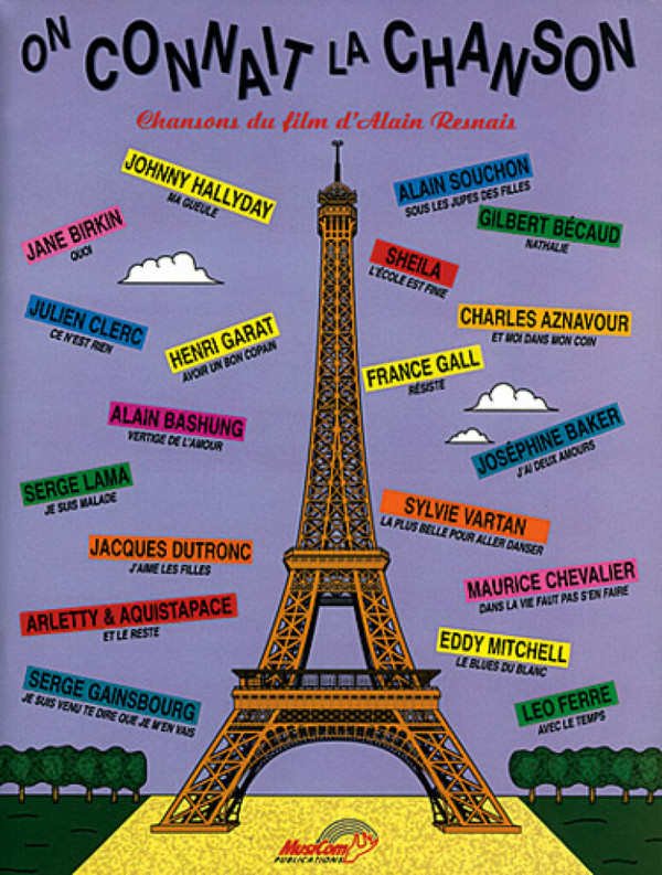 On connait la chanson:&nbsp;&nbsp;chansons du film d'Alain Resnais&nbsp;&nbsp;pour chant, piano, guitare