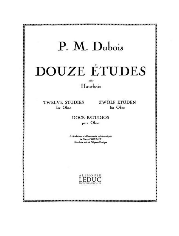 12 Études pour hautbois    