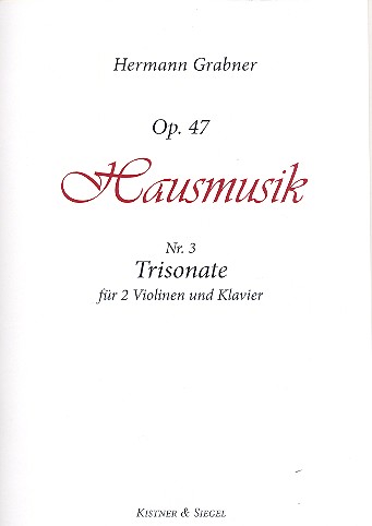 Sonate op.47,3  für 2 Violinen und Klavier  