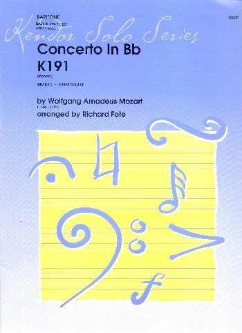 Rondo from Concerto Bb major KV191&nbsp;&nbsp;for bassoon and orchestra&nbsp;&nbsp;for baritone and piano