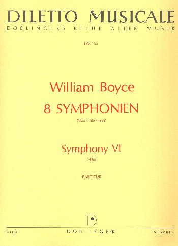 Sinfonie F-Dur Nr.6  für Orchester  Partitur