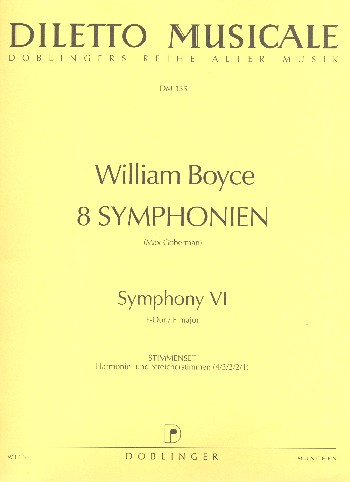 Sinfonie F-Dur Nr.6  für Orchester  Stimmenset (Harmonie und 4-3-2-2-1)