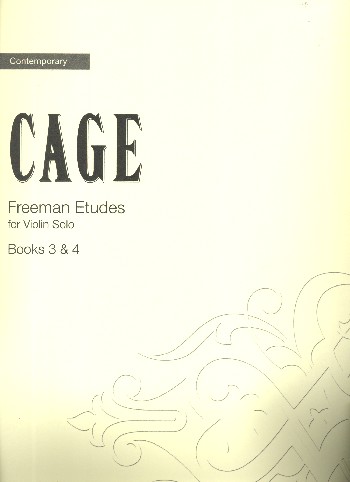 Freeman etudes vols.3+4 (nos.17-32)  for violin solo  zukofsky, paul, ed