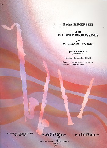 416 études progressives vol.1  pour clarinette  