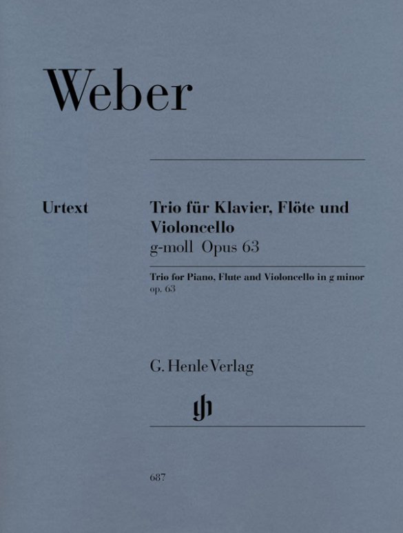 Trio g-Moll op.63 für Klavier,&nbsp;&nbsp;Flöte und Violoncello&nbsp;&nbsp;