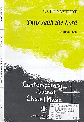 Thus saith the Lord  for mixed chorus a cappella  score