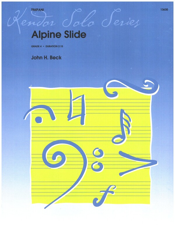 Alpine Slide&nbsp;&nbsp;for timpani solo&nbsp;&nbsp;