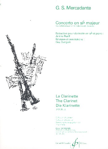 Concerto si bemolle majeur  pour clarinette et orchestre  pour clarinette et piano