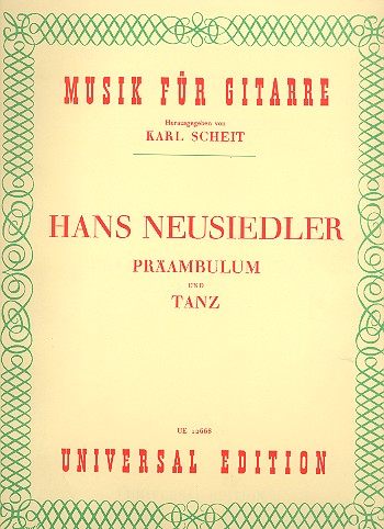 Präambulum und Tanz&nbsp;&nbsp;für Gitarre&nbsp;&nbsp;