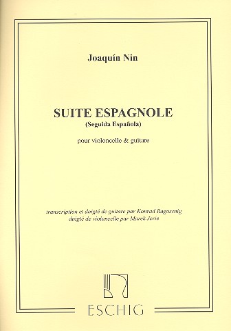 Suite espagnole pour violoncelle&nbsp;&nbsp;et guitare&nbsp;&nbsp;