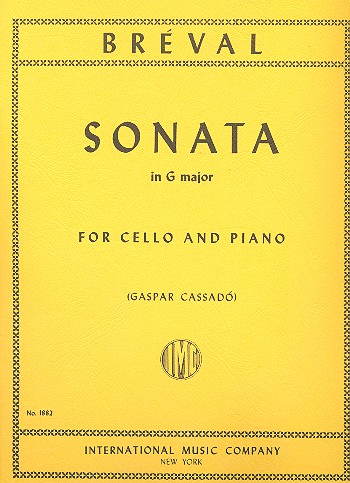 Sonata G major  for cello and piano  