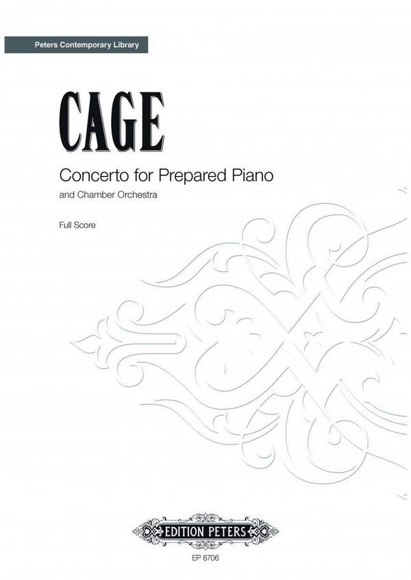 Concerto  for prepared piano and chamber orchestra  Score