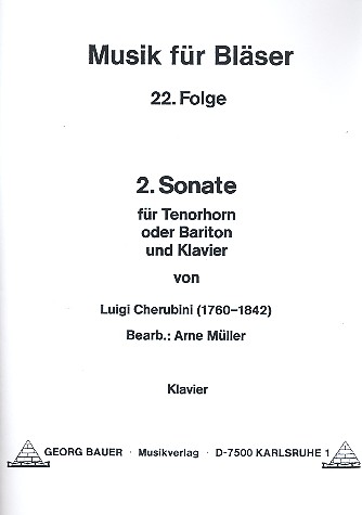 Sonate Nr.2   für Tenorhorn (Bariton) und Klavier  