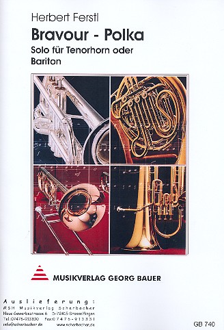 Bravour-Polka: für Tenorhorn  (Bariton) und Blasorchester  