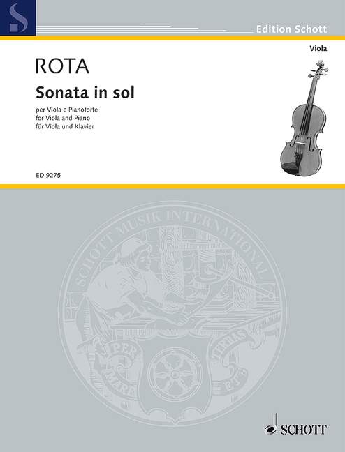 Sonata in sol  für Viola und Klavier  