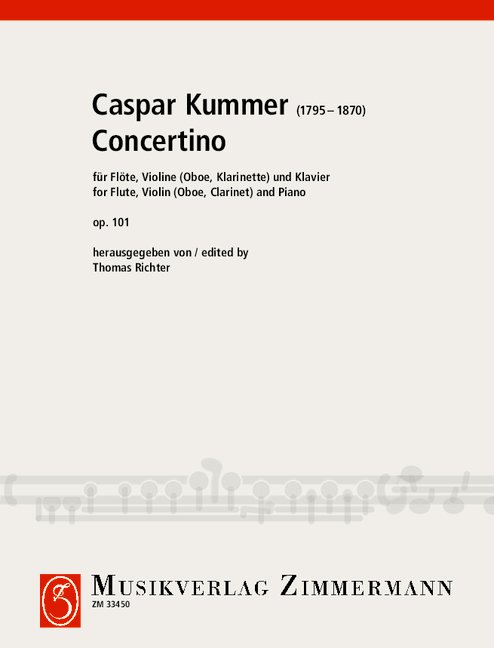 Concertino op.101 für Flöte,  Violine (Oboe, Klarinette) und Klavier  