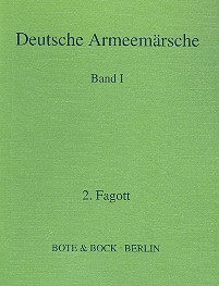 Deutsche Armeemärsche Band 1  für Blasorchester  Fagott 2