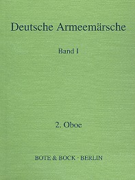 Deutsche Armeemärsche Band 1  für Blasorchester  Oboe 2